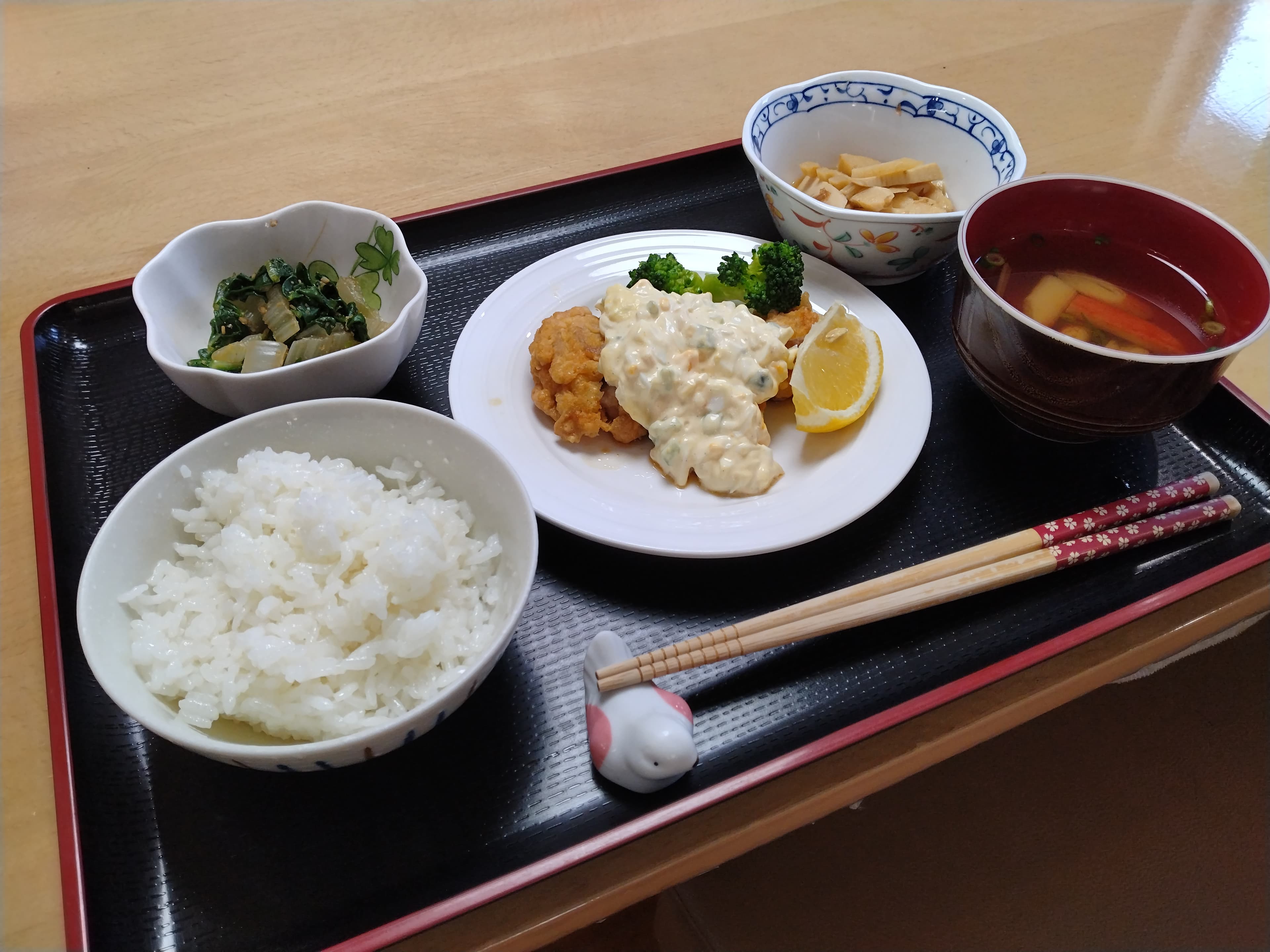 夕食の料理